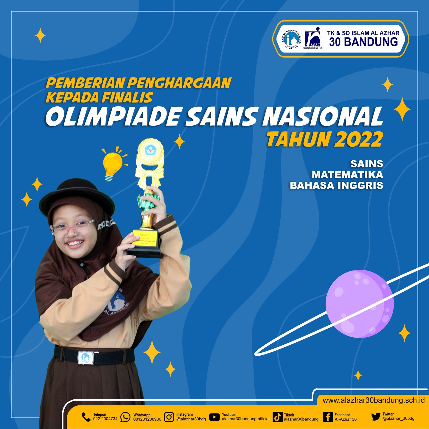 Pemberian Penghargaan kepada juara OSN 2022