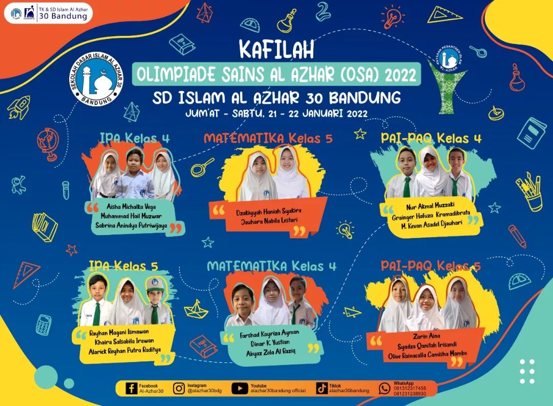 Kafilah Olimpiade Sains Al Azhar (OSA) 2022