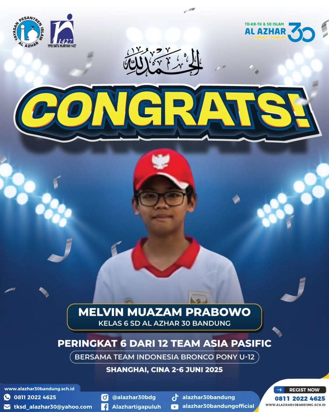 Prestasi Membanggakan Murid SD Islam Al Azhar 30 Bandung di Kejuaraan Baseball Asia Pasifik