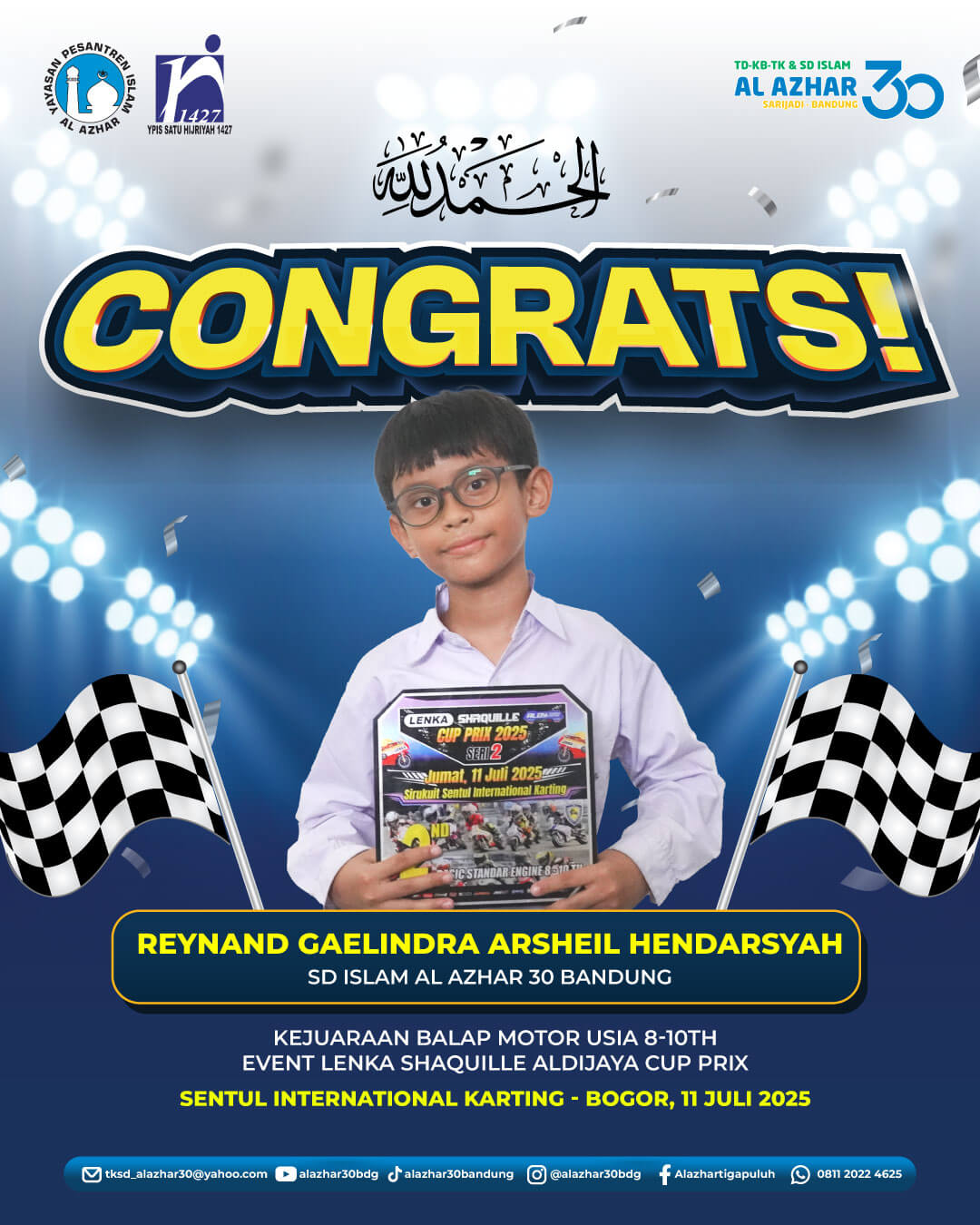 Juara Balap Motor Usia Dini LENKA CUP PRIX 2025