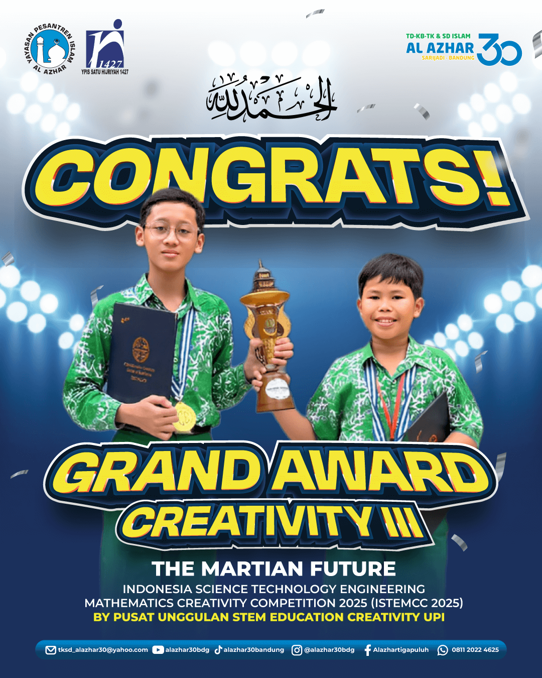 Grand Award ISTEMCC 2025 untuk Rahsya & Habibie