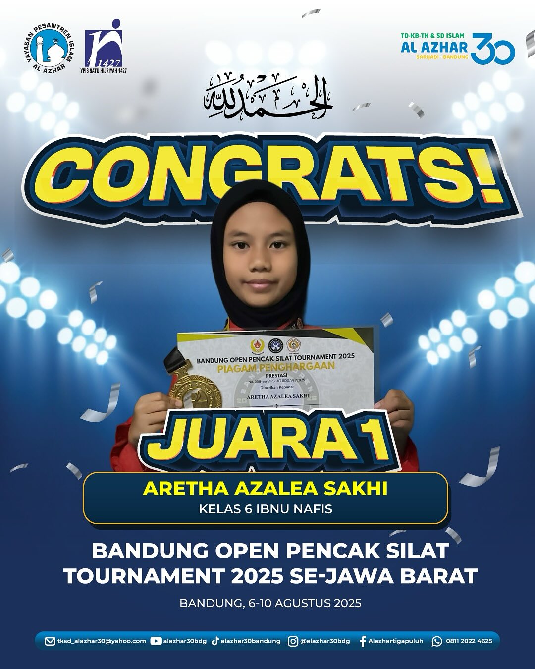 Prestasi Gemilang di Bandung Open Pencak Silat Tournament 2025