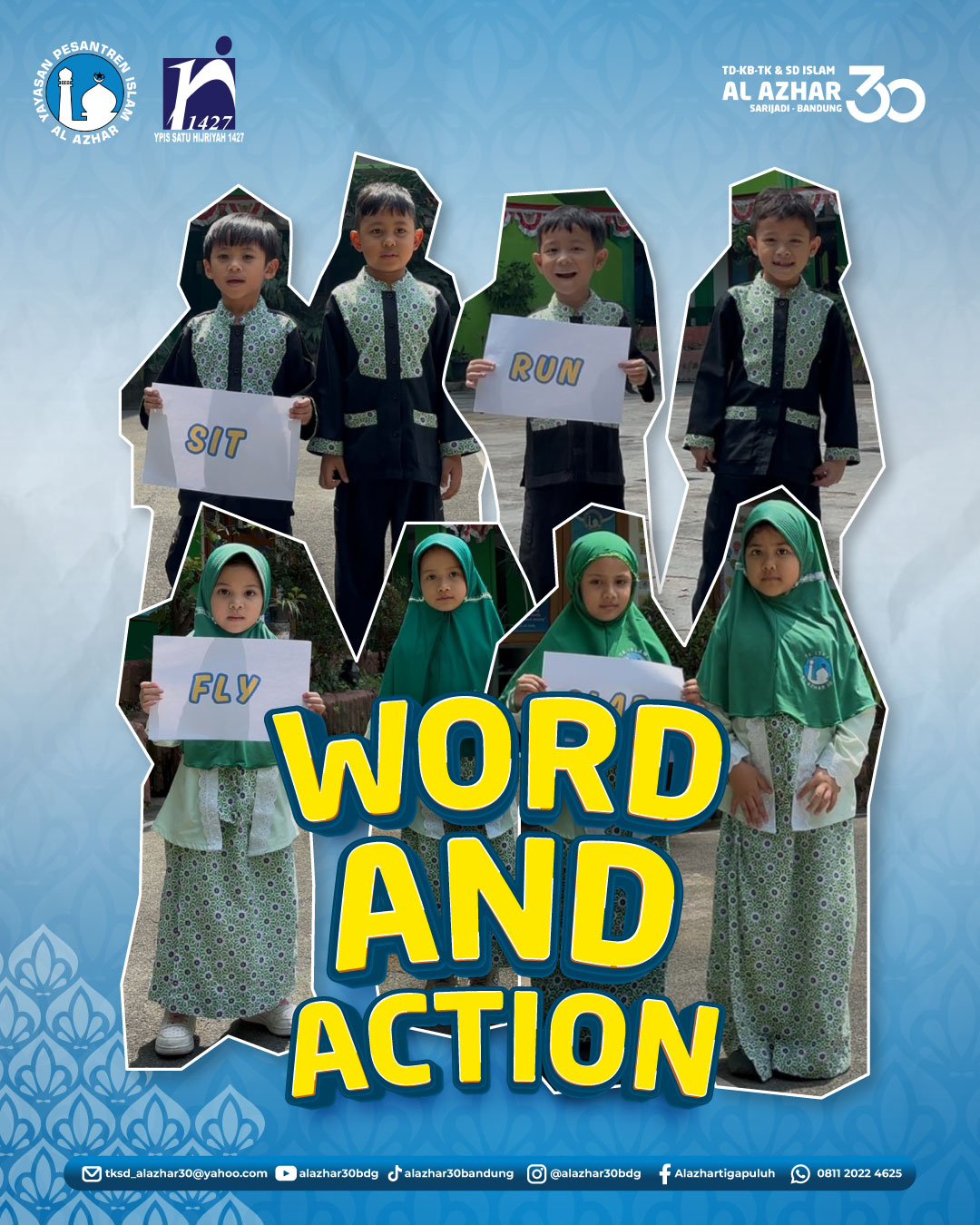 Serunya Games Word and Action di TD-KB-TK-SD Islam Al Azhar 30 Bandung