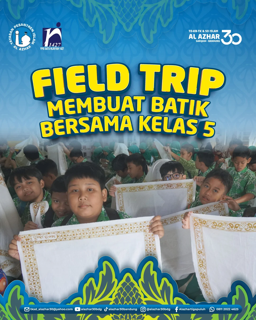 Field Trip Kelas 5 SD Islam Al Azhar 30 Bandung: Belajar dan Bermain di Batik Komar