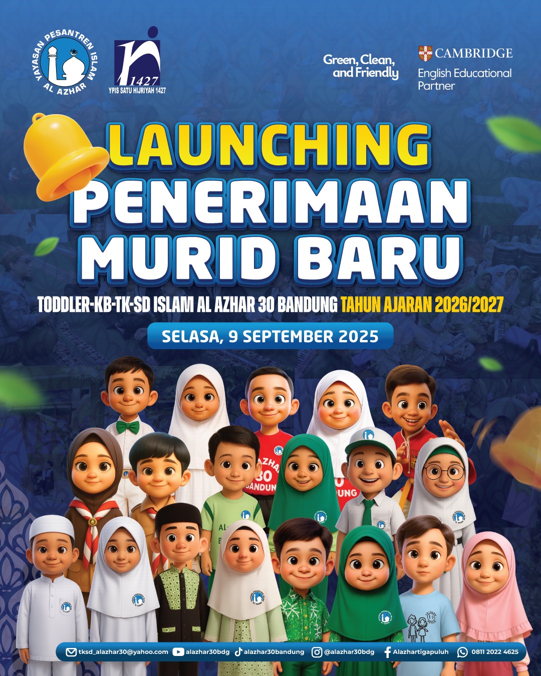 Diskon 50% Biaya Pendaftaran di Al Azhar 30 Bandung, Hanya 9 September 2025!