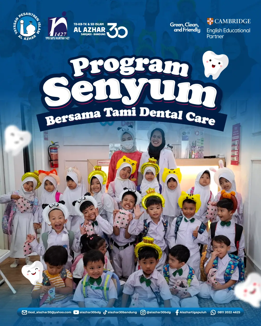 Murid TD-KB-TK Al Azhar 30 Bandung Belajar Jaga Kesehatan Gigi Bersama Tami Dental Care