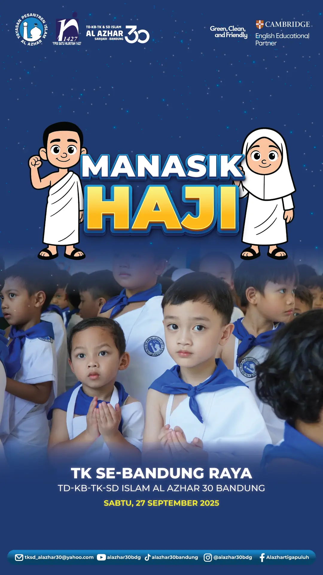 Penuh Keceriaan dan Makna, Inilah Manasik Haji TK se-Bandung Raya 2025