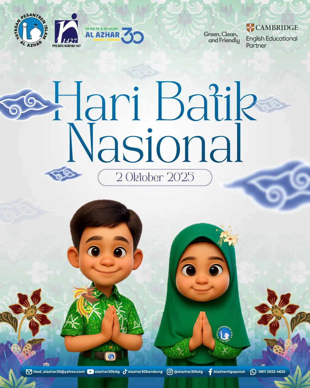 Selamat Hari Batik Nasional 2025: Al Azhar 30 Bandung Merayakan Warisan Budaya Bangsa
