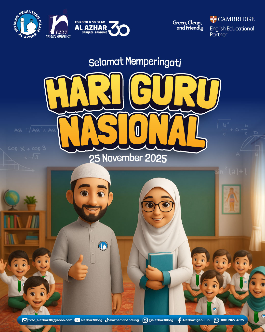 Al Azhar 30 Bandung Peringati Hari Guru Nasional: “Guru Hebat, Indonesia Kuat”