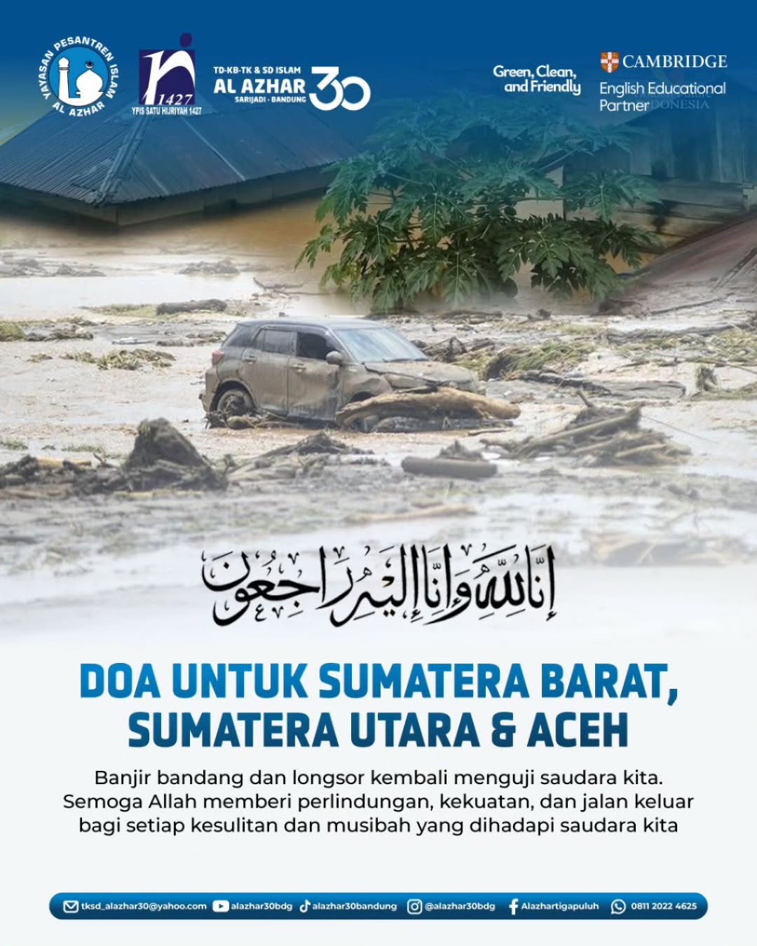 Menatap Harapan di Tengah Bencana: Al Azhar 30 Bandung Mendoakan Aceh