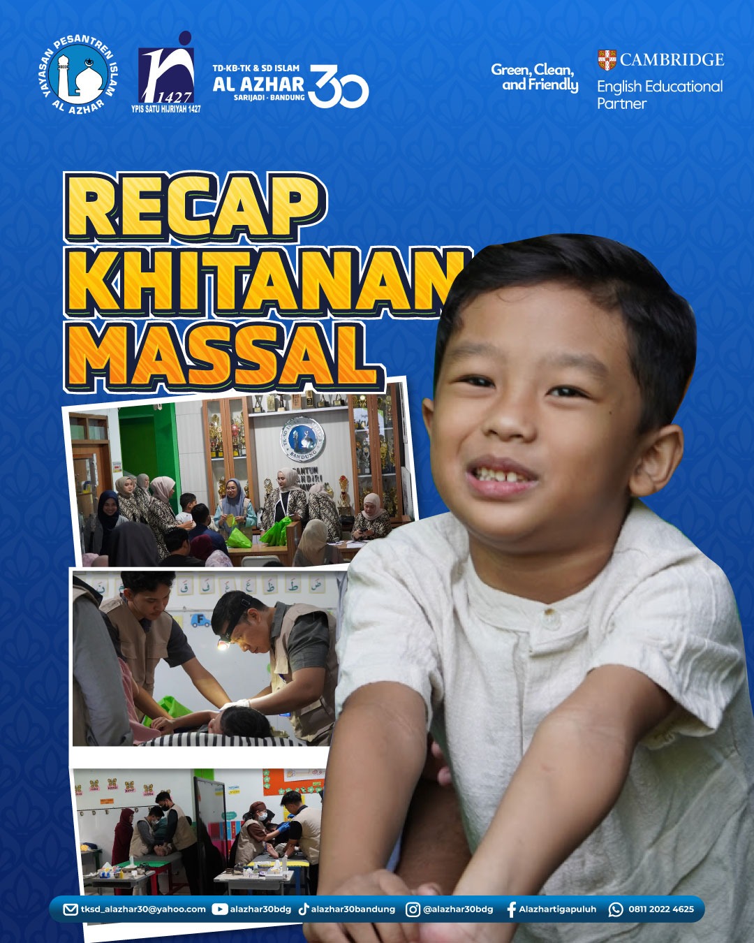 Khitanan Massal Gratis Al Azhar 30 Bandung Berjalan Lancar, Wujud Kepedulian Sosial dan Edukasi Kesehatan