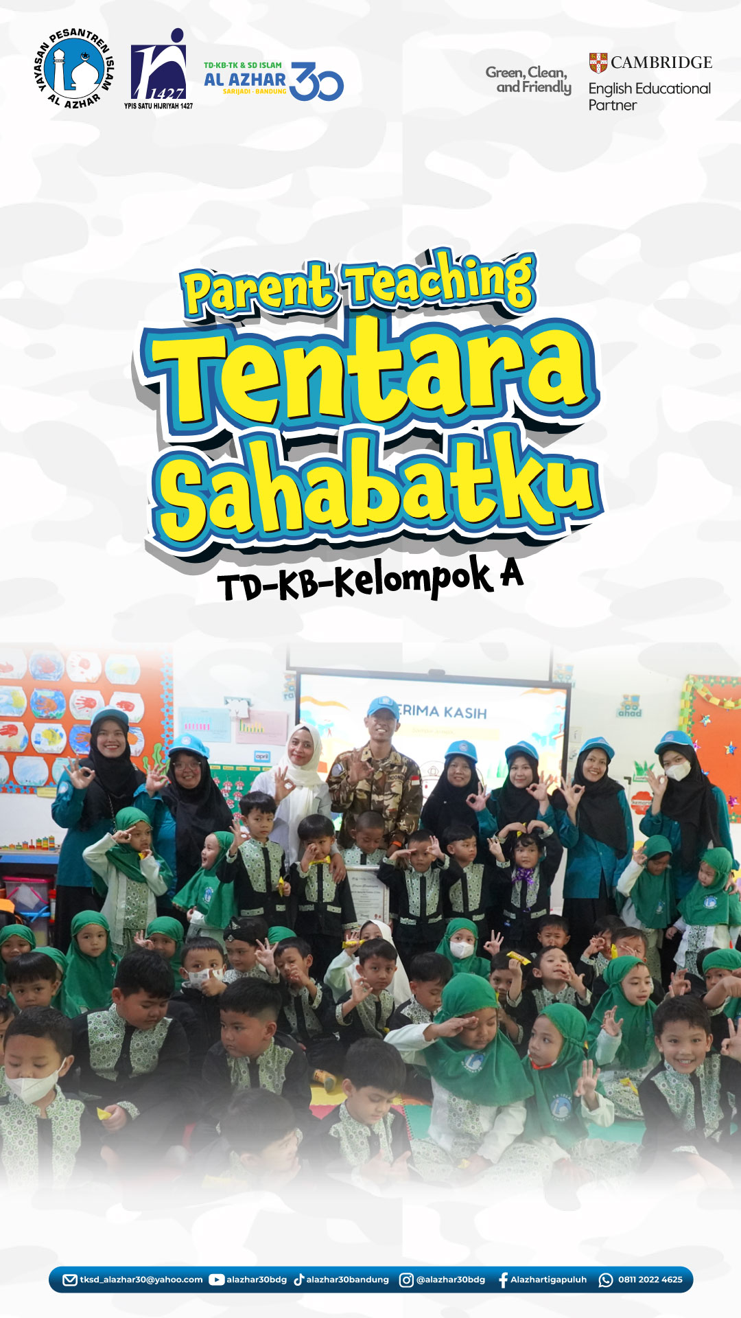 Parent Teaching “Tentara Sahabatku”, Mengenal Profesi TNI Bersama Ayah Andra