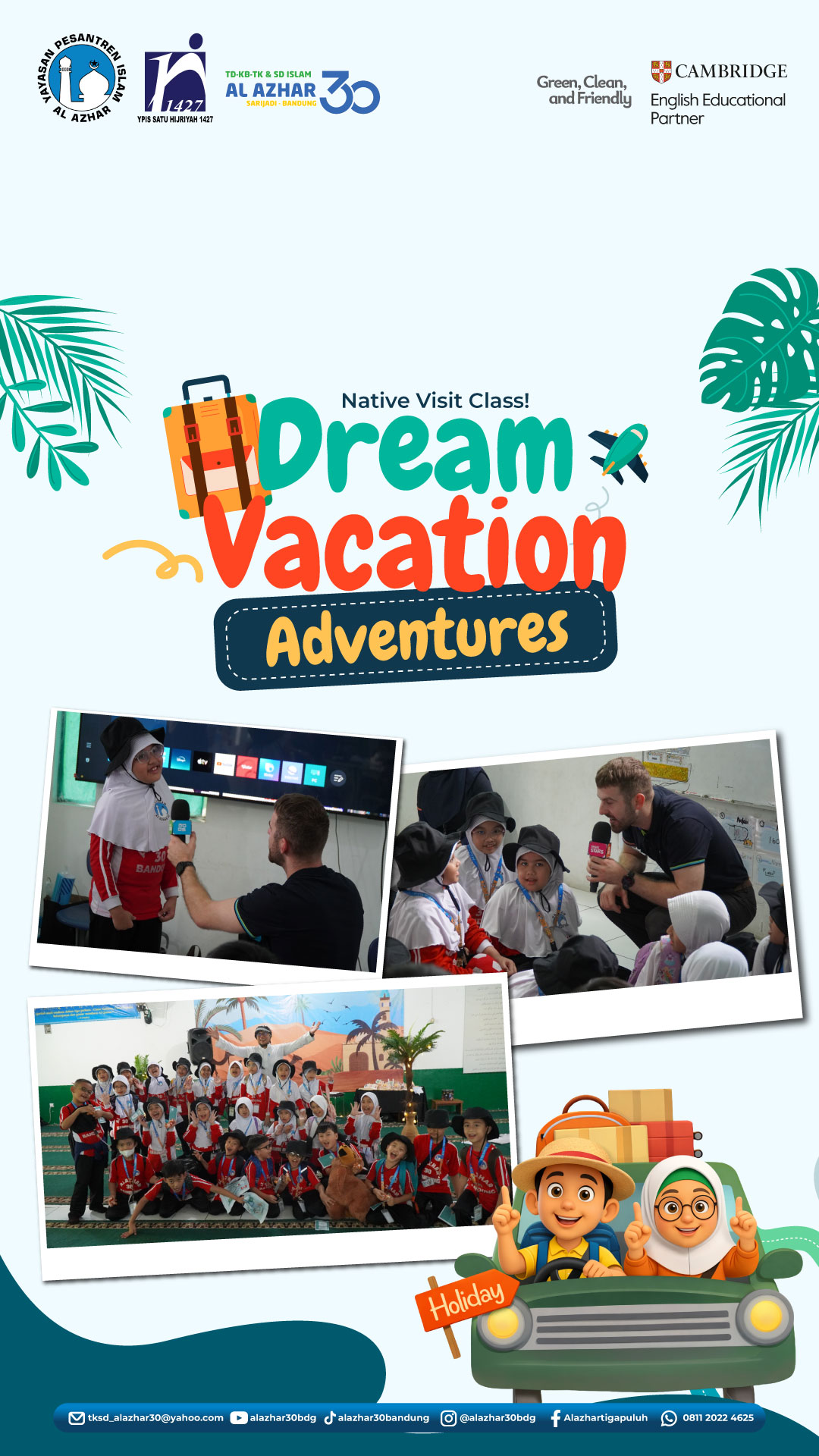 Native Visit Class Grade 2: Serunya Belajar Bahasa Inggris dalam “Dream Vacation Adventures”